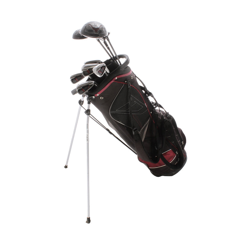 Wilson Deep Red Tour Steel Mens Right Hand Package Set Regular - Deep Red Tour