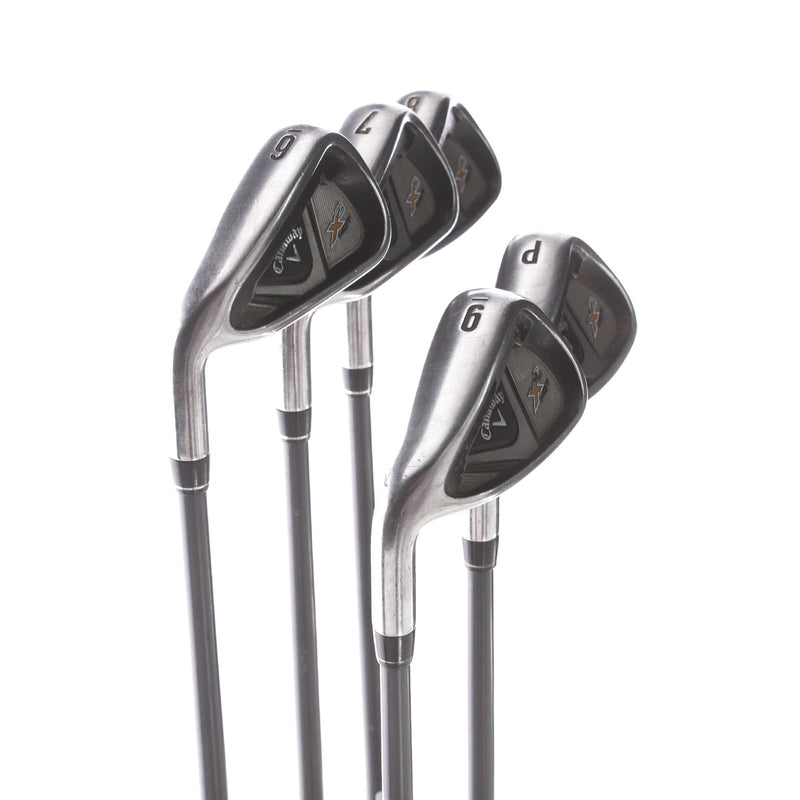 Callaway X2 Hot Graphite Mens Left Hand Irons 6-PW Senior - Callaway X2 Hot 55 A