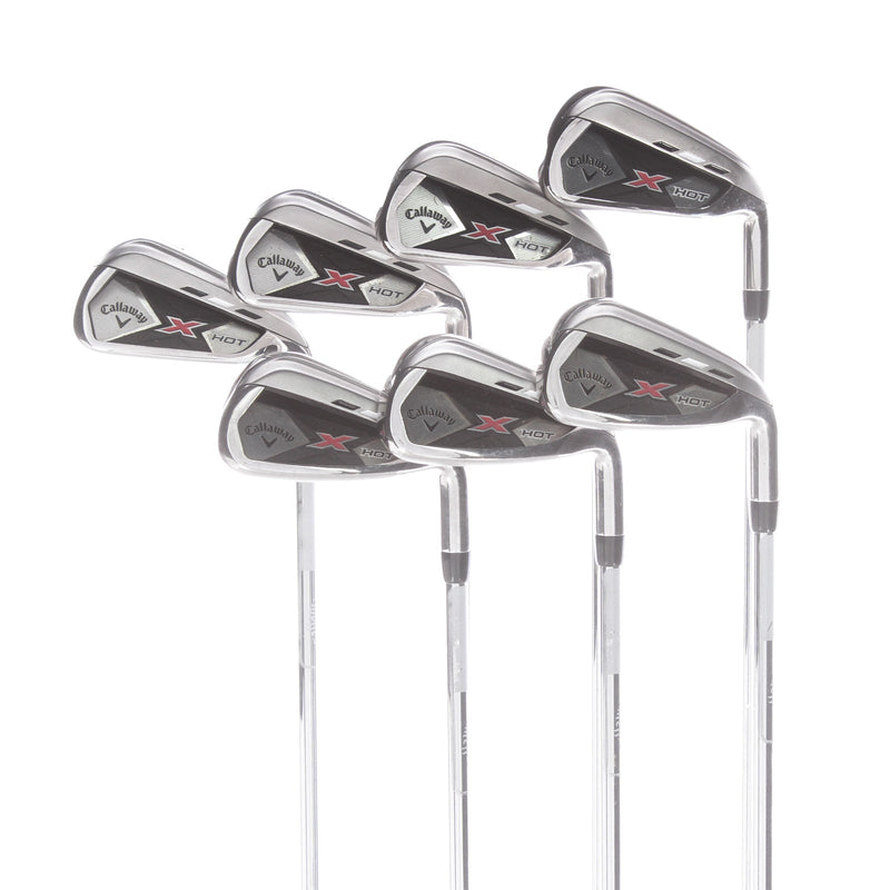 Callaway X Hot Steel Mens Right Hand Irons 4-PW Regular - True Temper Speed Step 85