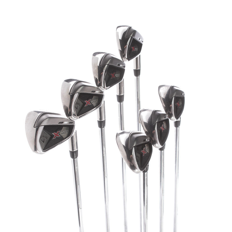 Callaway X Hot Steel Mens Right Hand Irons 4-PW Regular - True Temper Speed Step 85