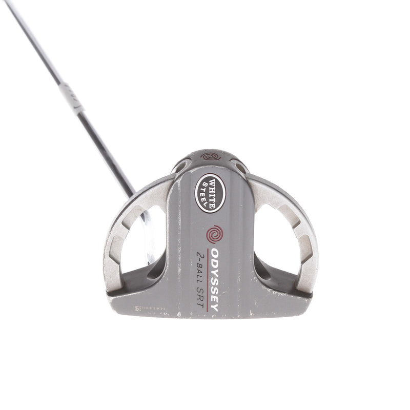 Odyssey White Steel 2-Ball SRT Mens Right Hand Putter 35.5" Mallet - Champ
