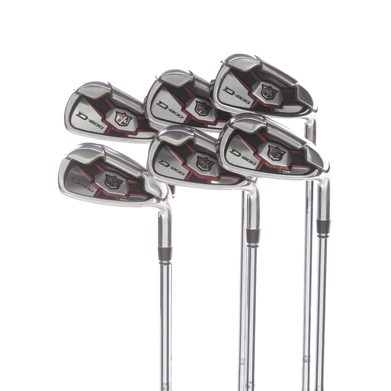 Wilson D200 Steel Mens Right Hand Irons 5-PW Uniflex - True Temper SL 85