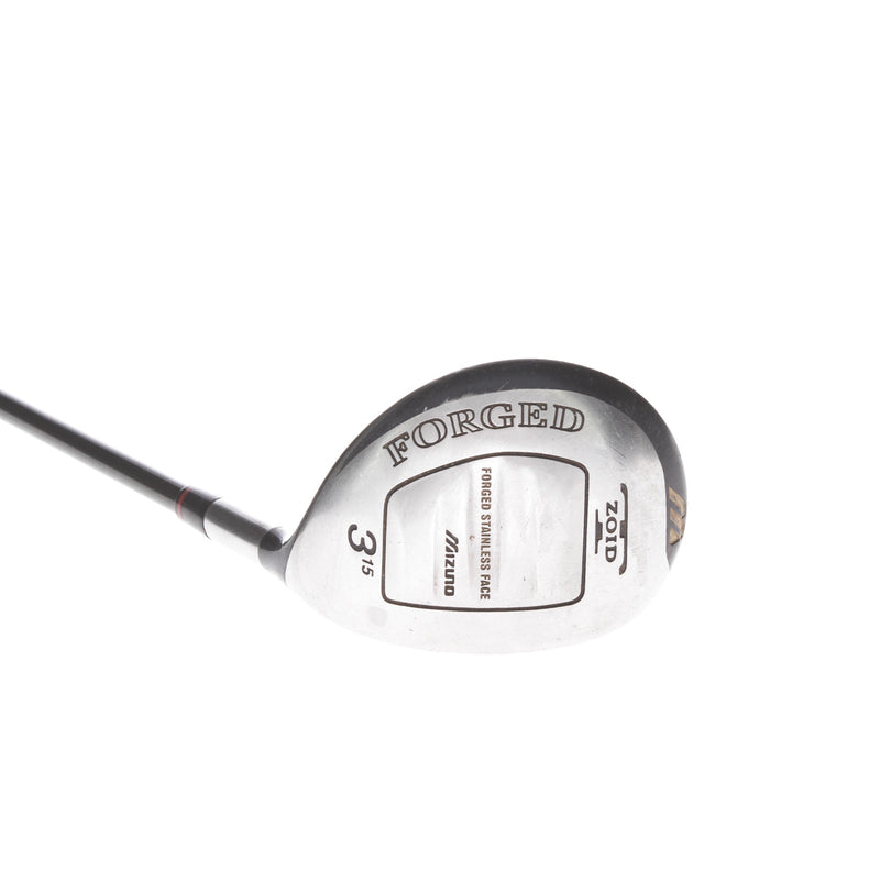 Mizuno T-Zoid Forged Graphite Mens Right Hand Fairway 3 Wood 15* Stiff - Grafalloy ProLite