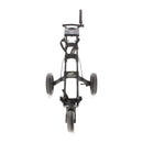 PowaKaddy Twinline 3 3-Wheel Push Trolley - Black