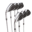 TaylorMade Qi Graphite Mens Left Hand Irons 5-SW Regular - KBS Max MT 85