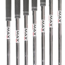 TaylorMade Qi Graphite Mens Left Hand Irons 5-SW Regular - KBS Max MT 85