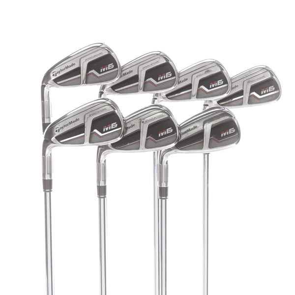 TaylorMade M6 Steel Mens Left Hand Irons 4-PW Regular - KBS Tour 90