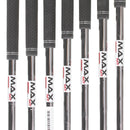 TaylorMade Qi Steel Mens Left Hand Irons 5-SW Regular - KBS Max MT 85