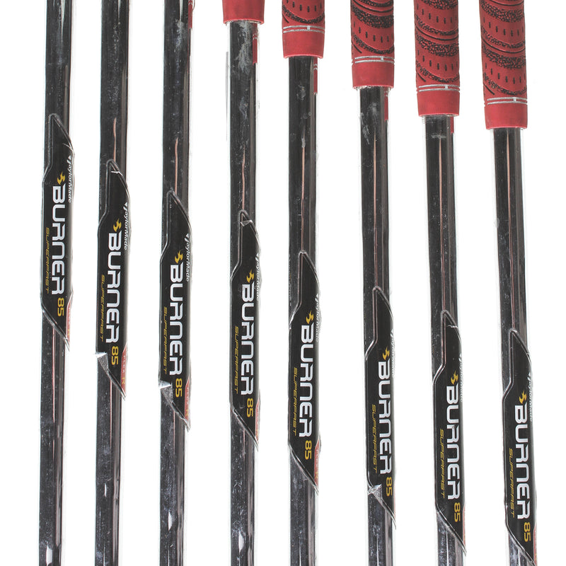 TaylorMade Burner SuperLaunch Steel Mens Right Hand Irons 4-SW Regular - TaylorMade Burner 85