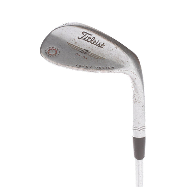 Titleist Vokey Spin Milled Steel Mens Right Hand Lob Wedge 58* 8 Bounce Wedge - BV Vokey