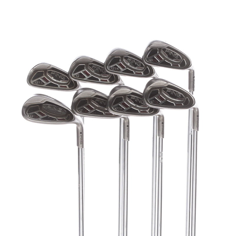 Ping G15 Steel Mens Right Hand Irons 4-SW Regular - Ping AWT