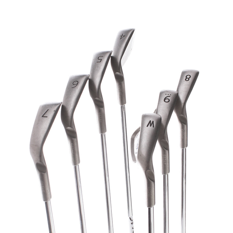 Ping i5 Steel Mens Right Hand Irons 4-PW Red Dot 1* Flat Regular - FCM 5.5 Rifle Flighted