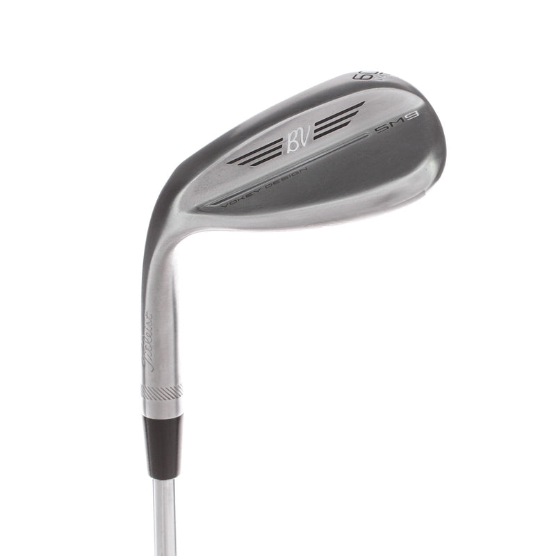 Titleist Vokey SM9 Steel Mens Left Hand Lob Wedge 60* 4 Bounce T Grind Wedge - BV Vokey