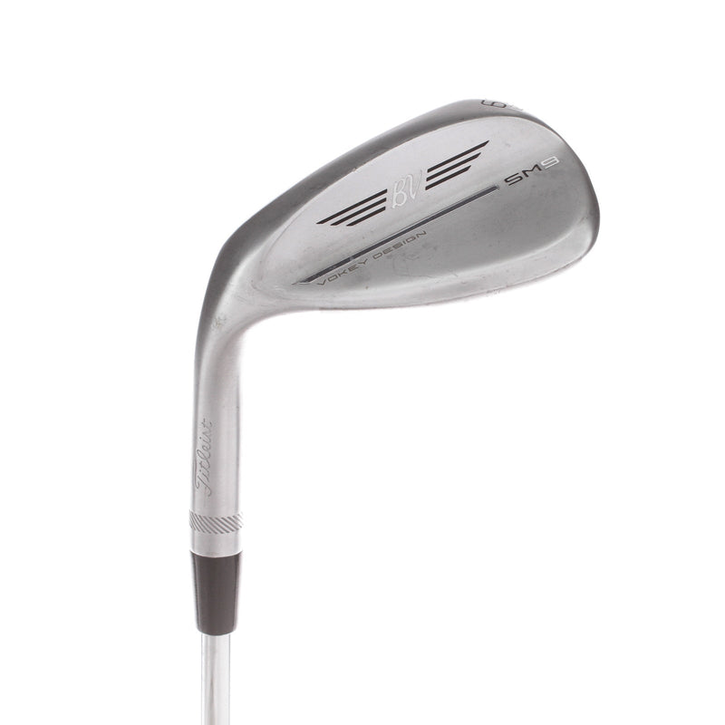 Titleist Vokey SM9 Steel Mens Left Hand Lob Wedge 60* 12 Bounce D Grind Wedge - BV Vokey