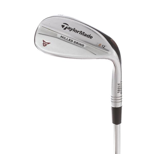TaylorMade Milled Grind Steel Mens Right Hand Lob Wedge 58* 12 Bounce HB Grind Wedge - True Temper Dynamic Gold