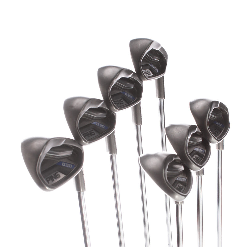 Ping G30 Steel Mens Right Hand Irons 5-SW Black Dot Regular - Ping CFS Distance