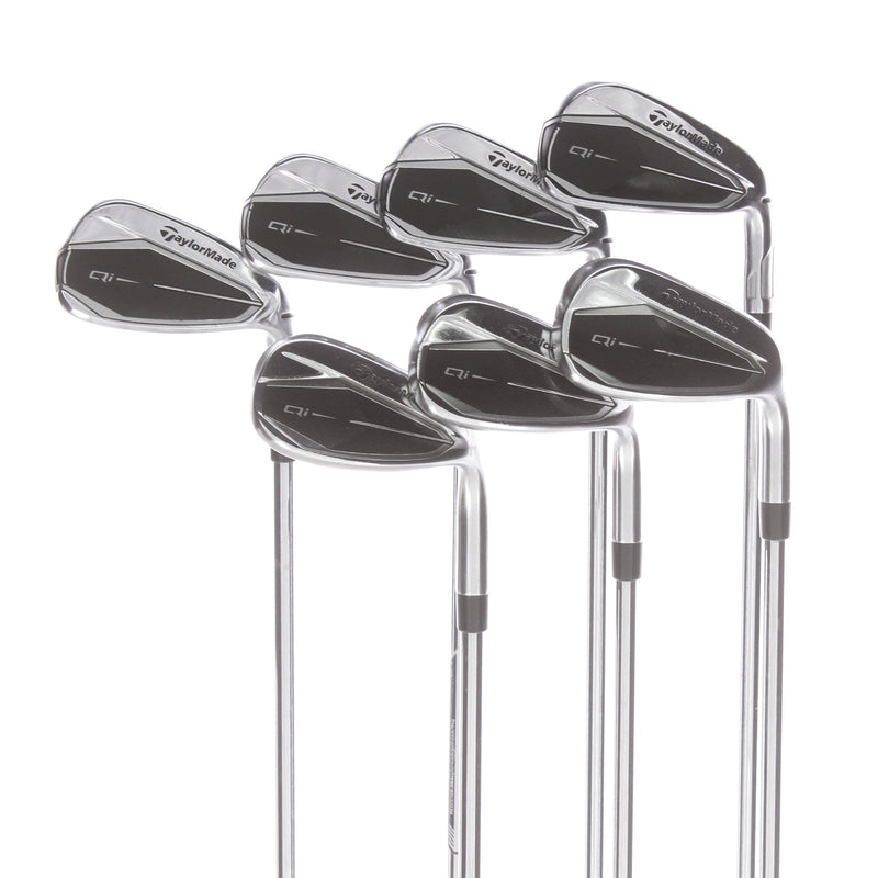 TaylorMade Qi Steel Mens Right Hand Irons 5-SW Regular - KBS Max 85