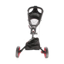 Druids 3-Wheel Push Trolley - Black/Red