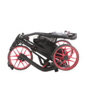 Druids 3-Wheel Push Trolley - Black/Red