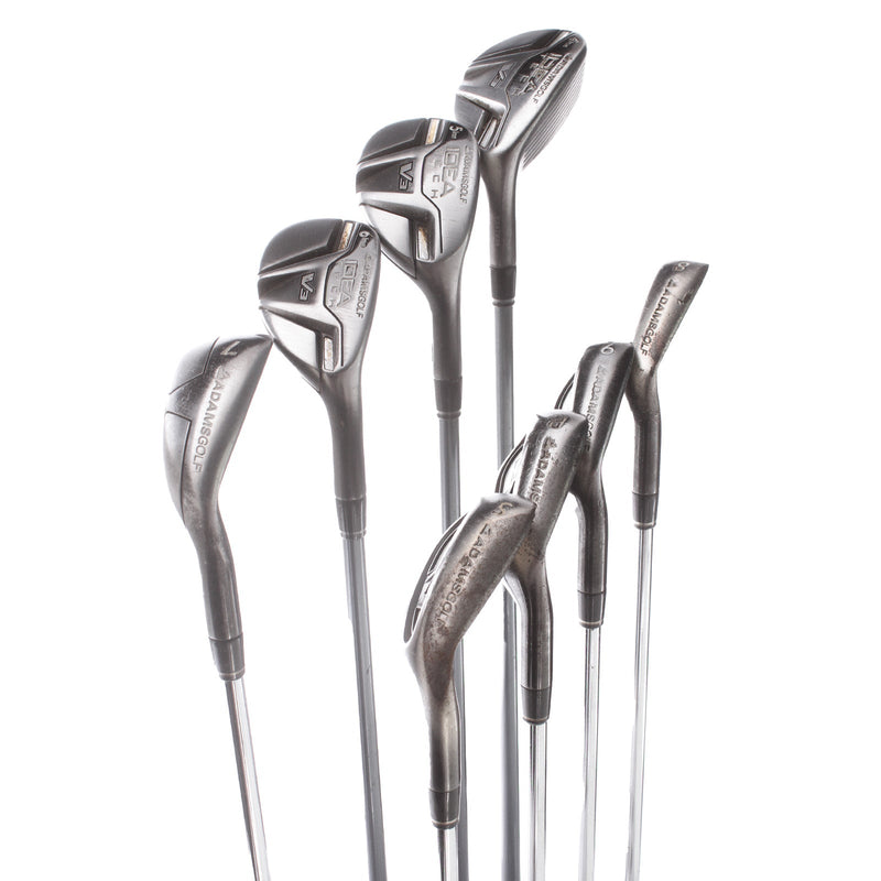 Adams Idea V3 Tech Steel/Graphite Mens Right Hand Irons 4-SW Regular - Bassara 60g/True Temper
