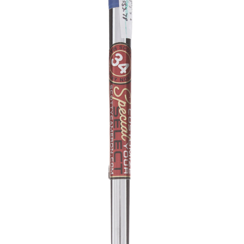 Scotty Cameron Special Select Del Mar Mens Left Hand Putter 34" Mid-Mallet - Scotty Cameron Grip
