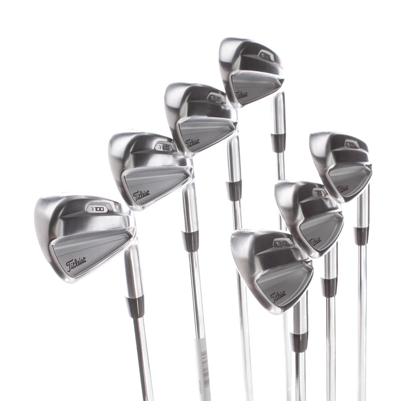 Titleist T100 2021 Steel Mens Right Hand Irons 4-PW Stiff - True Temper AMT S300 Tour White