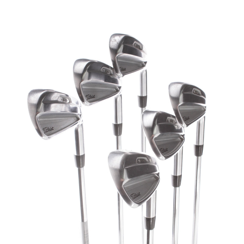 Titleist T100 2021 Steel Mens Right Hand Irons 4-9 Stiff - True Temper AMT S300 Tour White