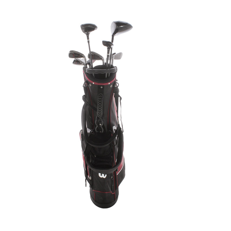 Wilson Staff Deep Red Tour Steel/Graphite Mens Right Hand Package Set Regular - Wilson Deep Red Tour