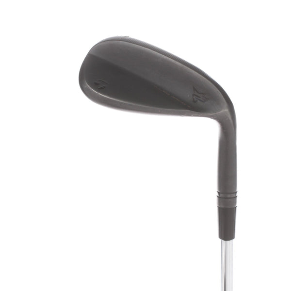 TaylorMade Milled Grind 3 Black Steel Mens Right Hand Lob Wedge 60* 10 Bounce SB Grind Stiff - Dynamic Gold S200