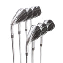 TaylorMade Qi Steel Mens Left Hand Irons 5-SW Regular - KBS Max 85