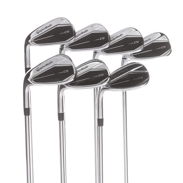 TaylorMade Qi Steel Mens Left Hand Irons 5-SW Regular - KBS Max 85