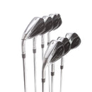 TaylorMade Qi Steel Mens Left Hand Irons 5-SW Regular - KBS Max 85