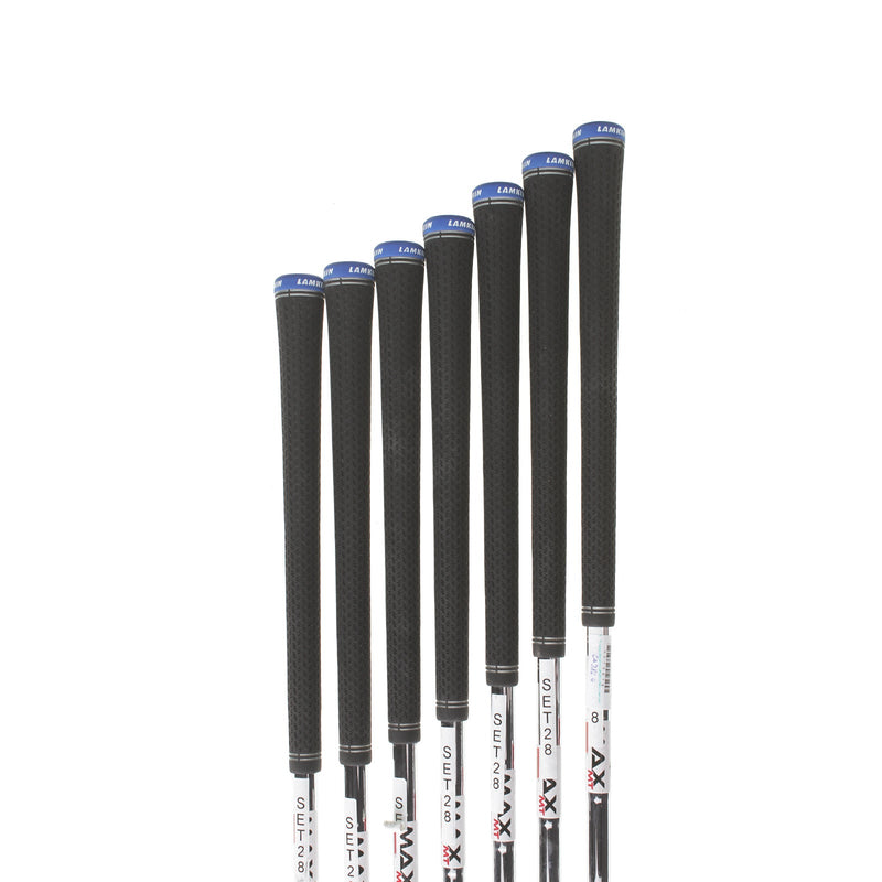 TaylorMade Qi Steel Mens Left Hand Irons 5-SW Regular - KBS Max 85