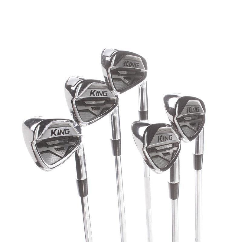 Cobra King Tour MIM Steel Mens Right Hand Irons 6-PW Stiff - KBS $-Taper 120