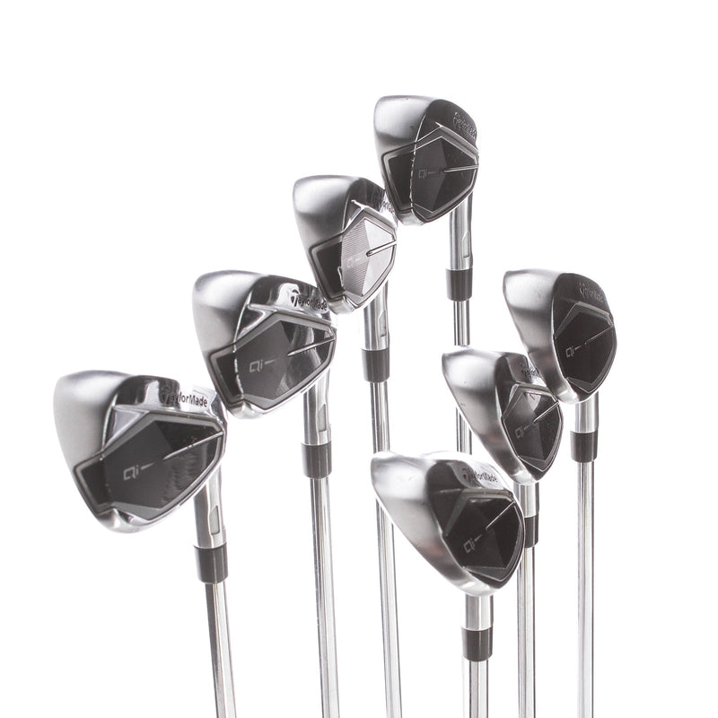 TaylorMade Qi Steel Mens Right Hand Irons 5-SW Stiff - KBS Max 85