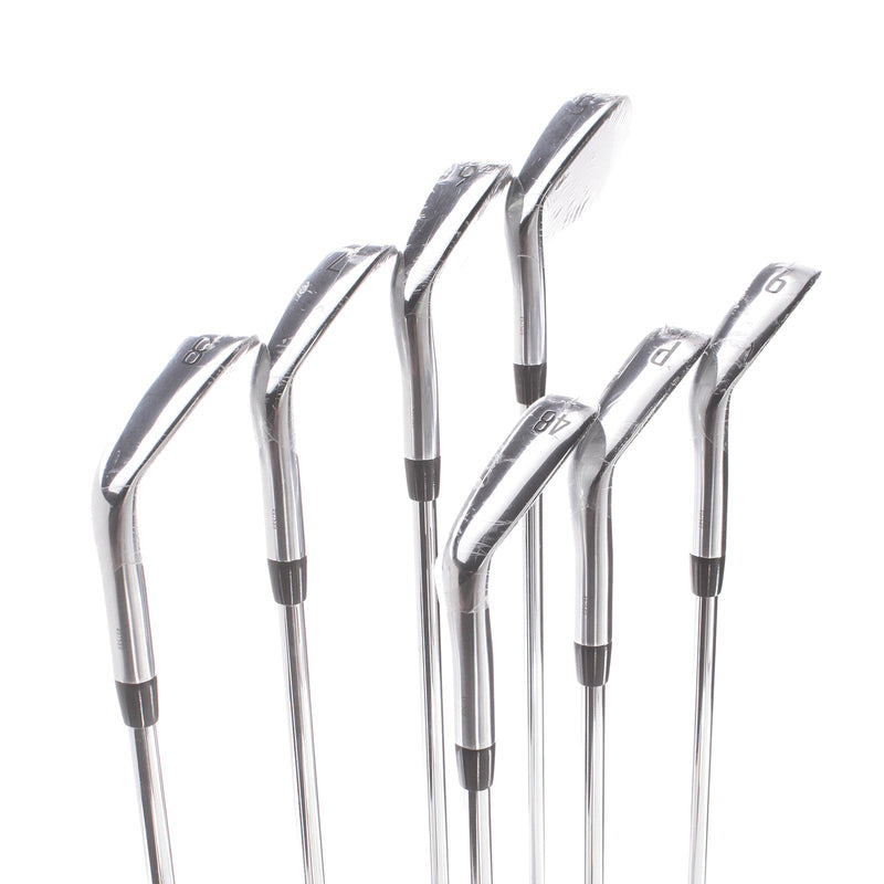 Titleist T350 Steel Mens Right Hand Irons 5-GW 2* Flat Regular - AMT Red R300