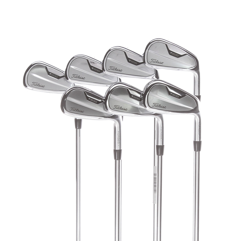 Titleist T200 2021 Steel Mens Right Hand Irons 5-GW Stiff - AMT Black S300