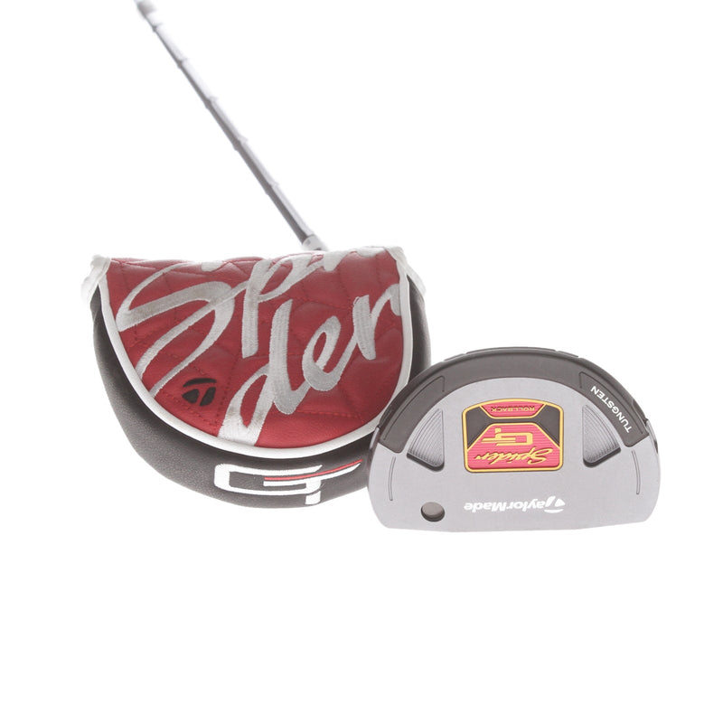 TaylorMade Spider GT Rollback Mens Right Hand Putter 34" Mallet - TaylorMade Super Stroke Pistol GTR 1.0