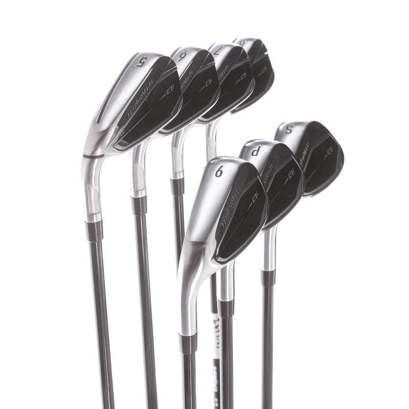 TaylorMade Qi Graphite Mens Left Hand Irons 5-SW Regular - Fujikura Ventus TR 5-R