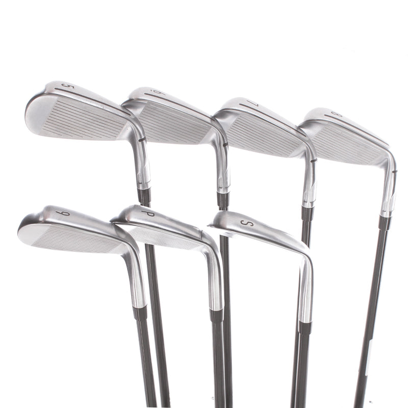 TaylorMade Qi Graphite Mens Left Hand Irons 5-SW Regular - Fujikura Ventus TR 5-R