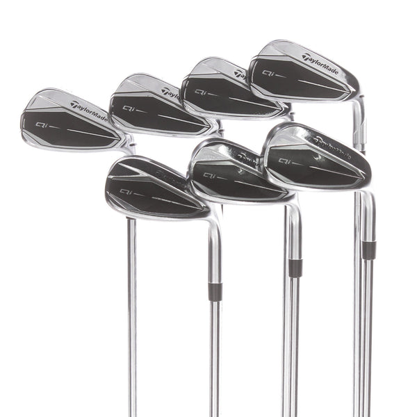TaylorMade Qi Steel Mens Right Hand Irons 5-SW Regular - KBS Max 85
