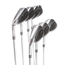 TaylorMade Qi Steel Mens Left Hand Irons 5-SW Regular - KBS Max 85