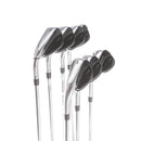 TaylorMade Qi Steel Mens Left Hand Irons 5-SW Regular - KBS Max 85