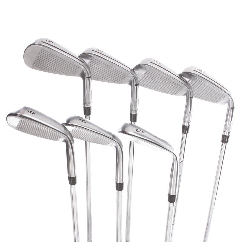 TaylorMade Qi Steel Mens Left Hand Irons 5-SW Regular - KBS Max 85