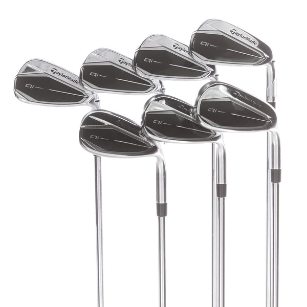 TaylorMade Qi Steel Mens Right Hand Irons 5-SW Regular - KBS Max 85