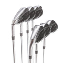 TaylorMade Qi Steel Mens Left Hand Irons 5-SW Regular - KBS Max 85