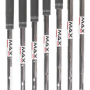 TaylorMade Qi Steel Mens Left Hand Irons 5-SW Regular - KBS Max 85