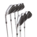 TaylorMade Qi Steel Mens Left Hand Irons 5-SW Regular - KBS Max 85