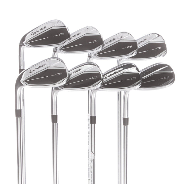 TaylorMade Qi Steel Mens Left Hand Irons 5-SW Regular - KBS Max 85