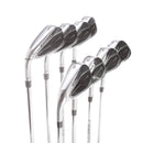 TaylorMade Qi Steel Mens Left Hand Irons 5-SW Regular - KBS Max 85